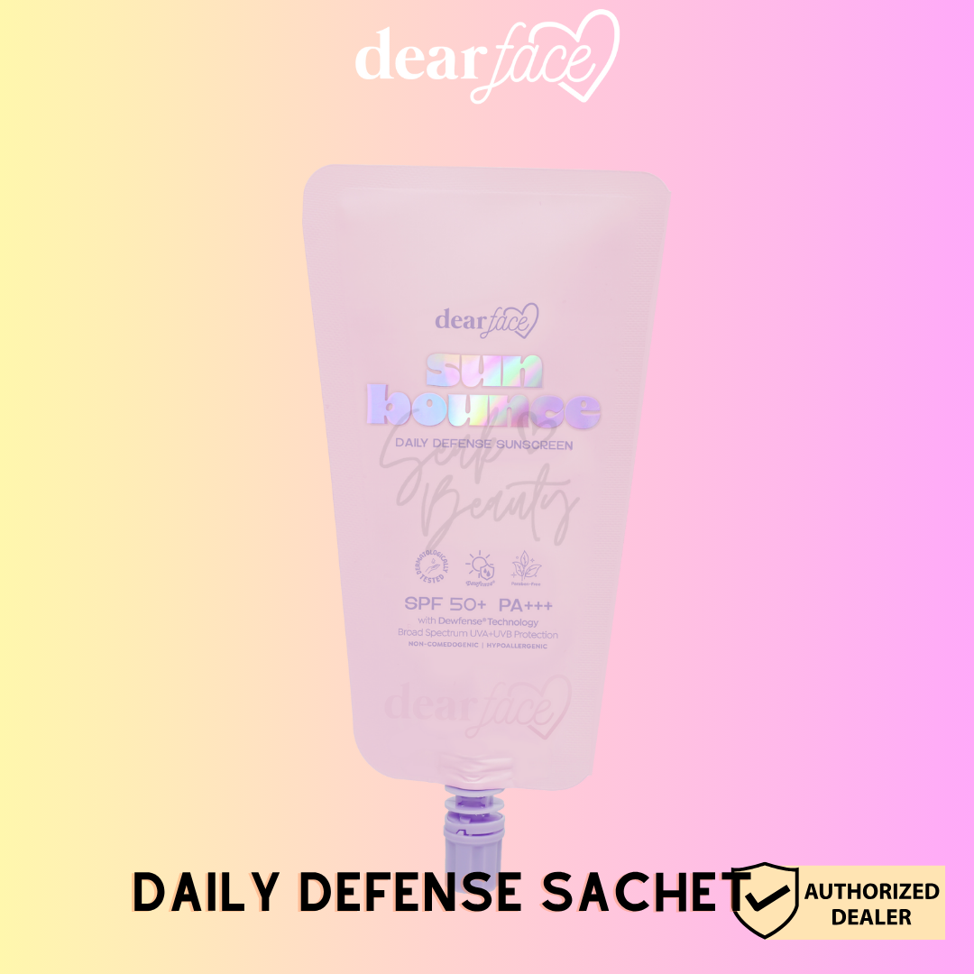 Dear Face Sunbounce Tinted and Daily Defense Sunscreen SPF50