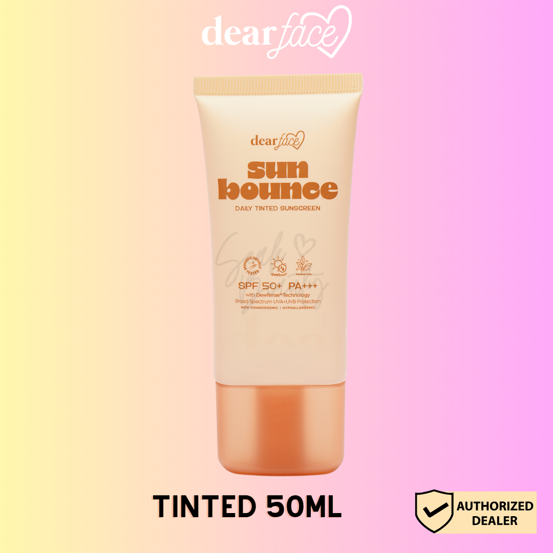 Dear Face Sunbounce Tinted and Daily Defense Sunscreen SPF50