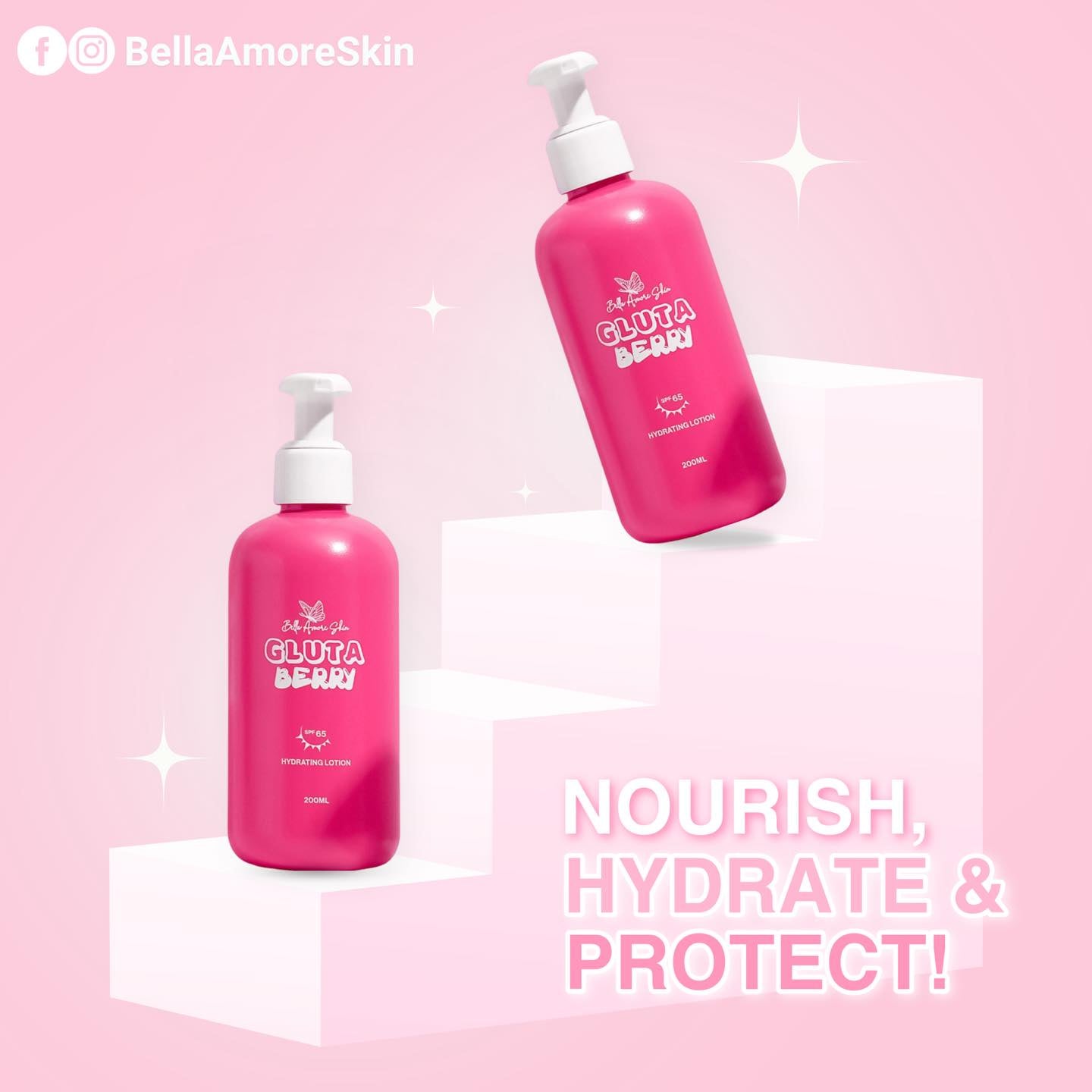 Bella Amore Skin Gluta Berry Lotion 200ml SPF 65