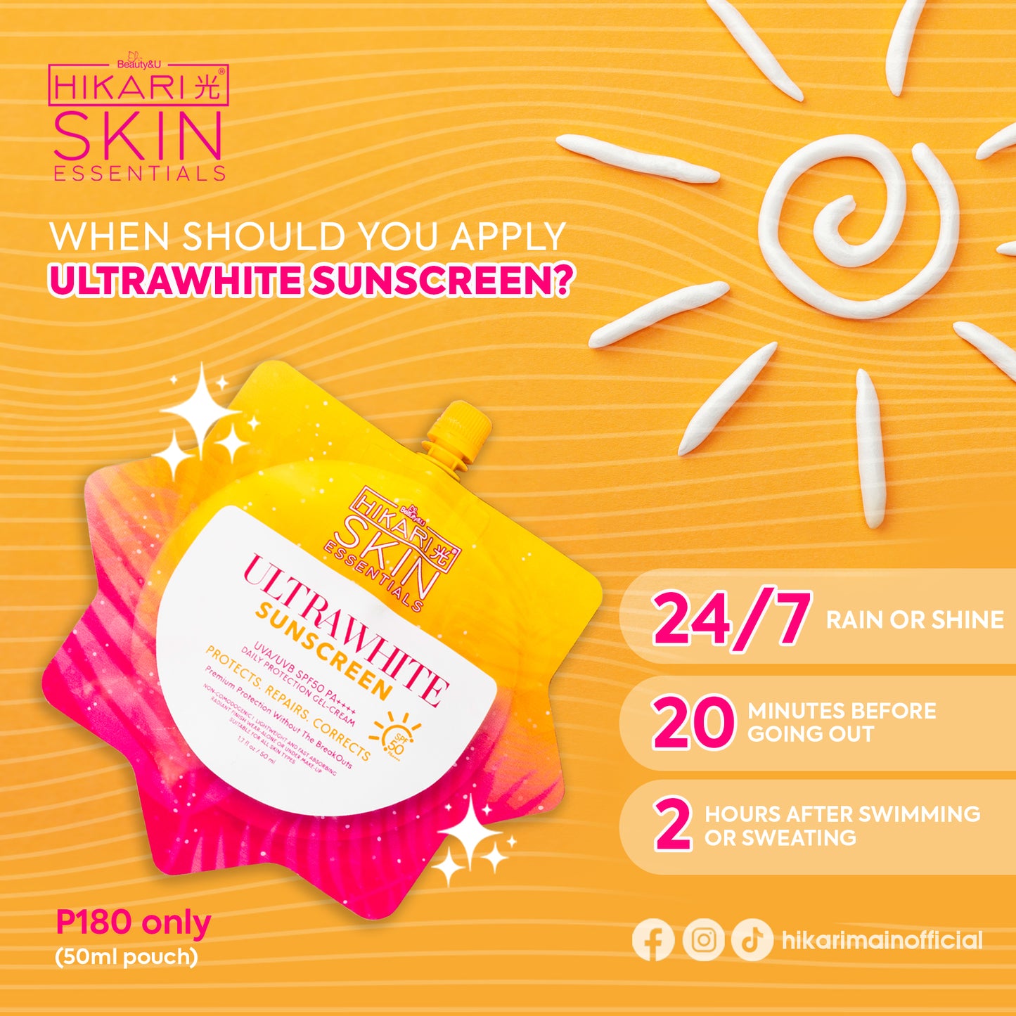 Hikari Skin Essentials Ultra White Premium Rejuv Set, Kojic Soap, Sunscreen