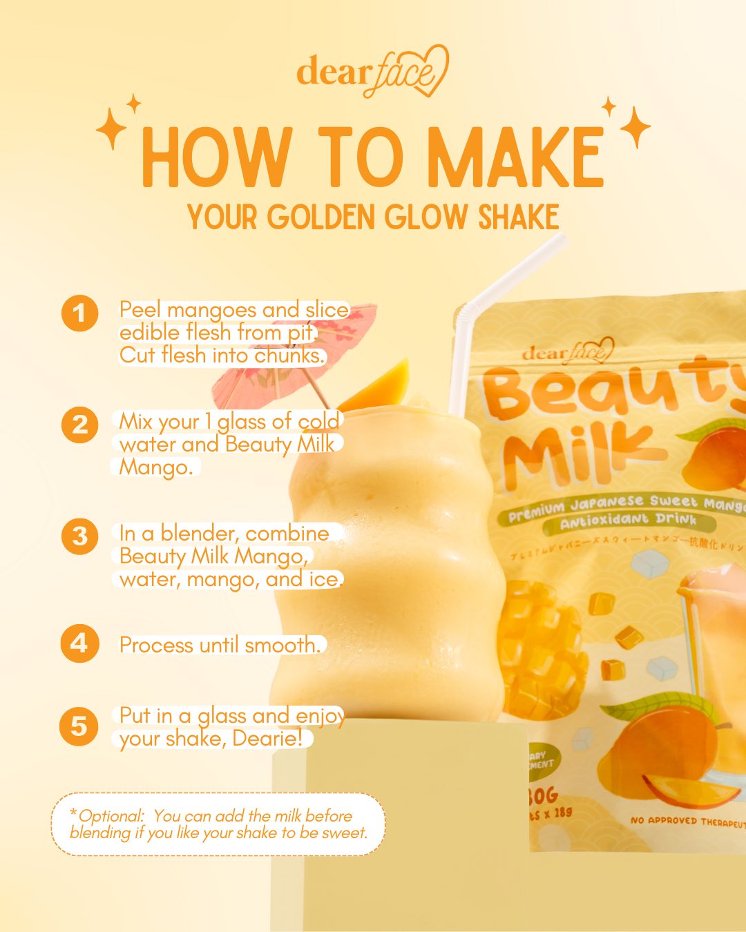 Dear Face Beauty Milk Mango