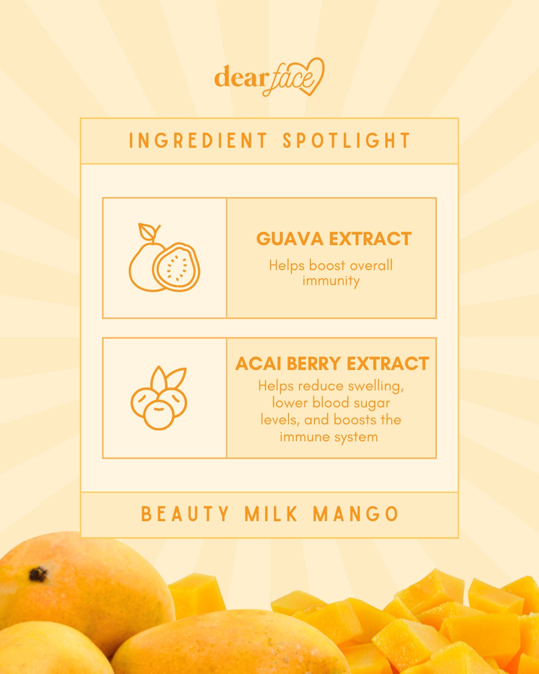 Dear Face Beauty Milk Mango