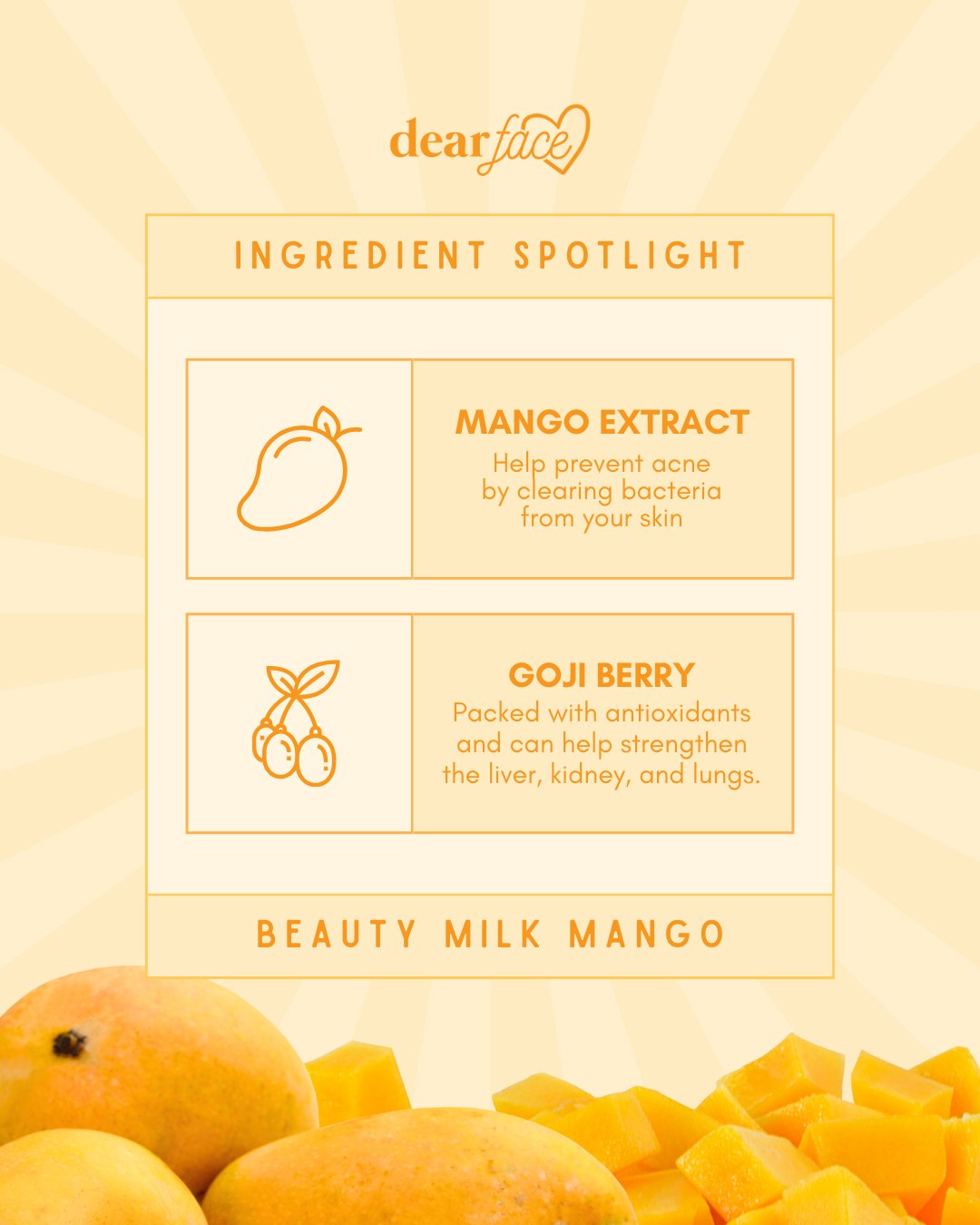 Dear Face Beauty Milk Mango
