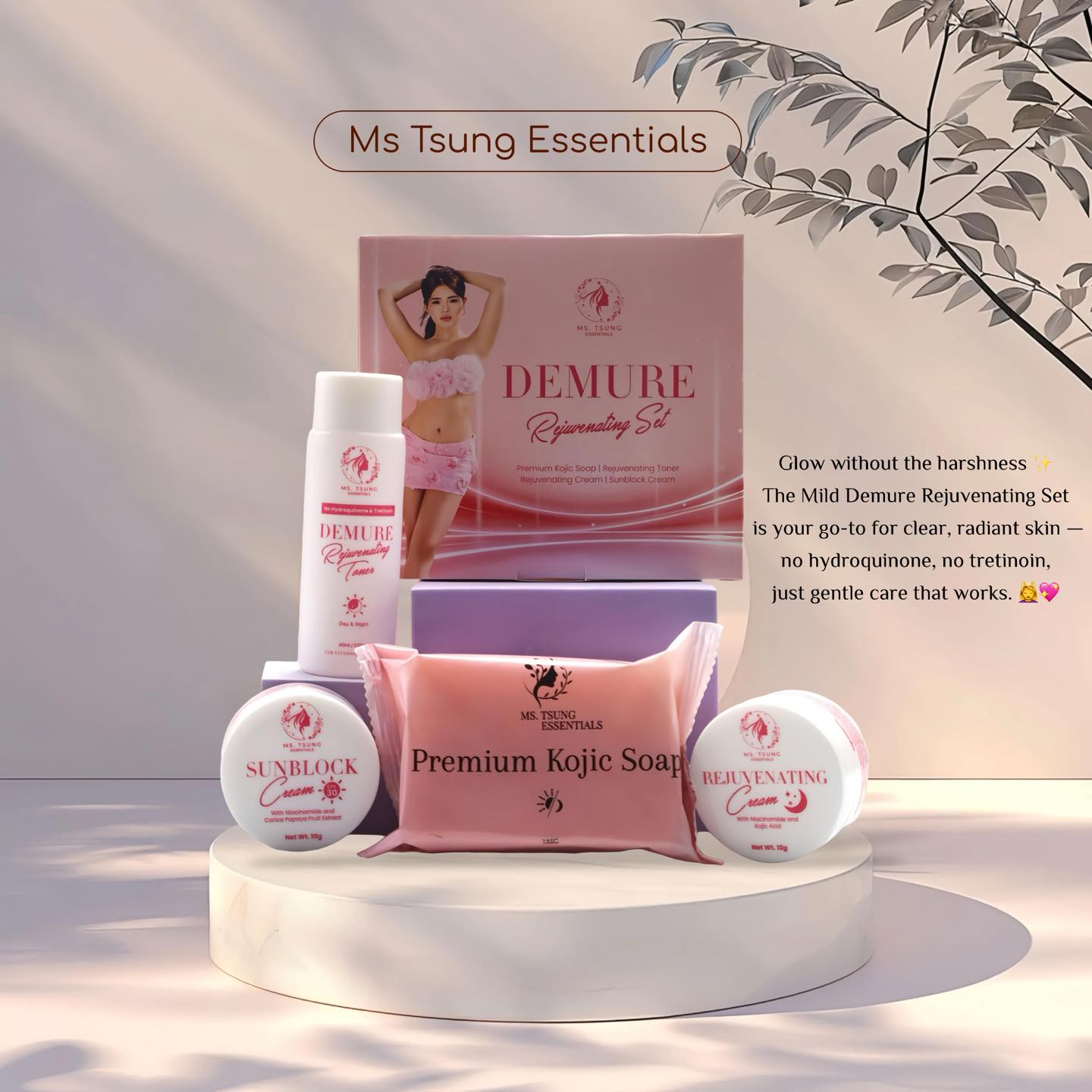 Ms Tsung Demure Rejuvenating Set – Skin Nourishment & Repair | New Packaging