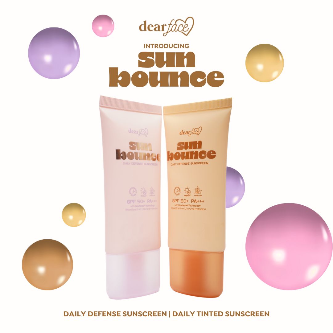 Dear Face Sunbounce Tinted and Daily Defense Sunscreen SPF50