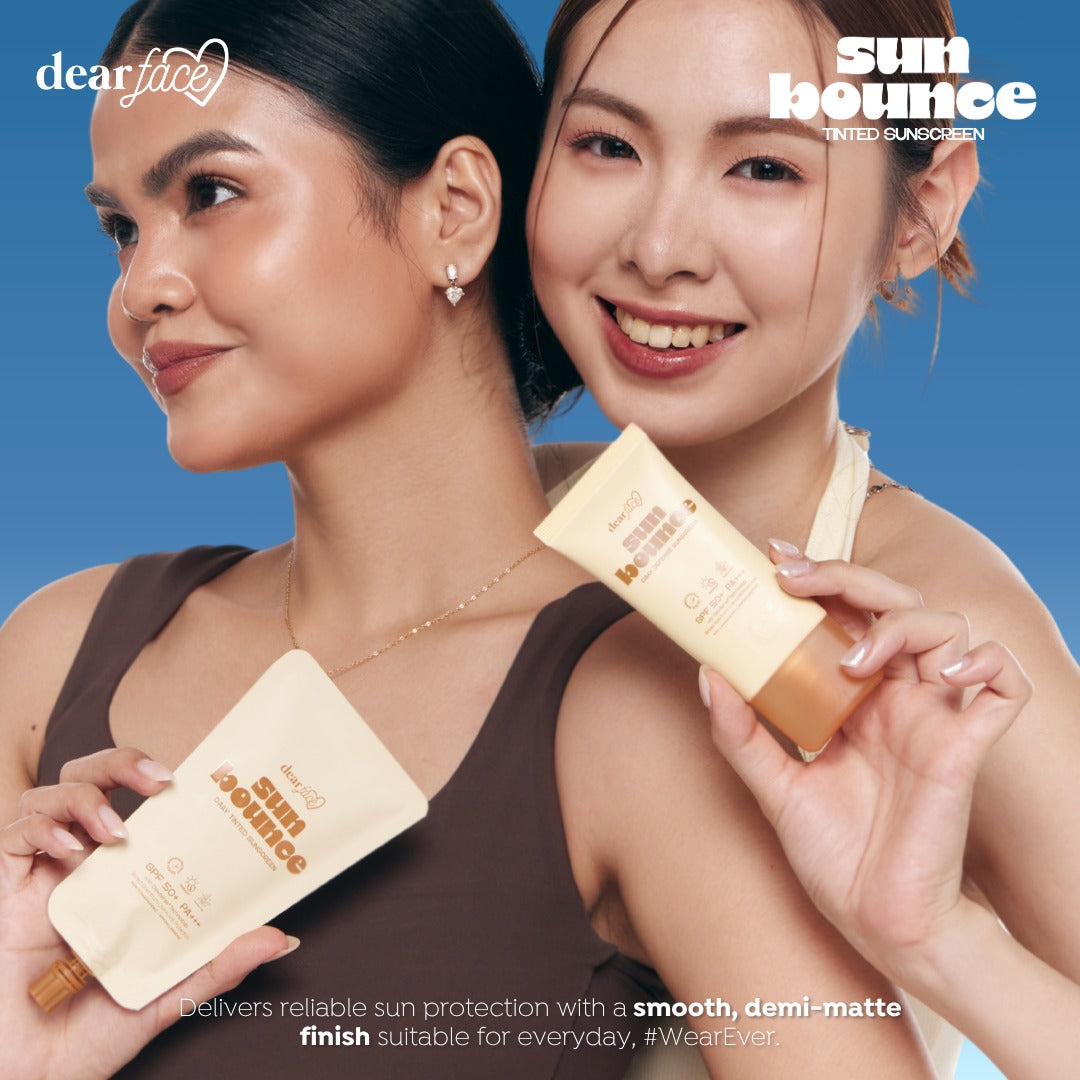 Dear Face Sunbounce Tinted and Daily Defense Sunscreen SPF50