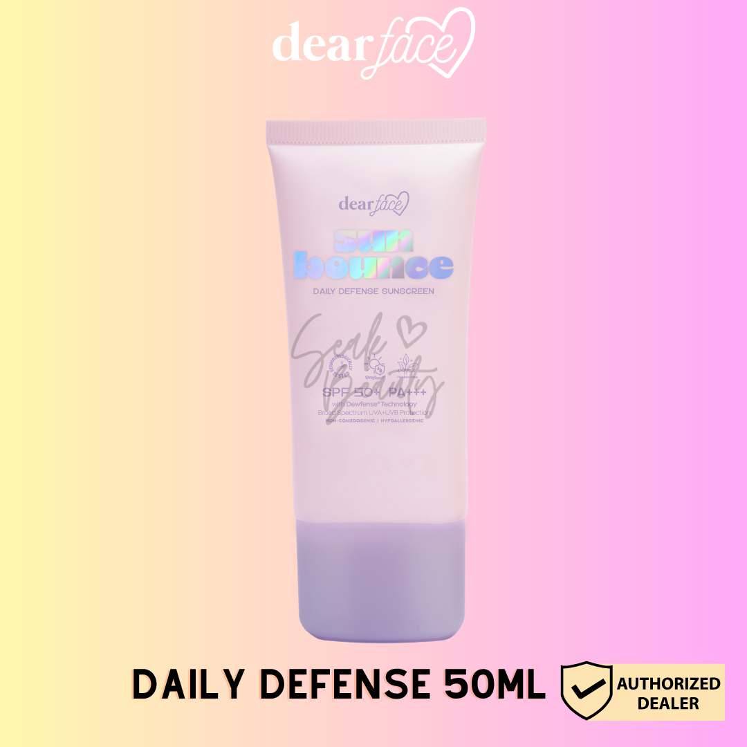 Dear Face Sunbounce Tinted and Daily Defense Sunscreen SPF50