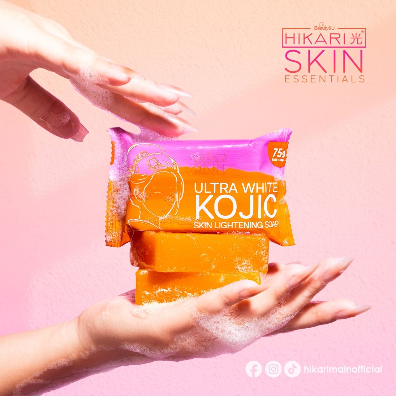 Hikari Skin Essentials Ultra White Premium Rejuv Set, Kojic Soap, Sunscreen