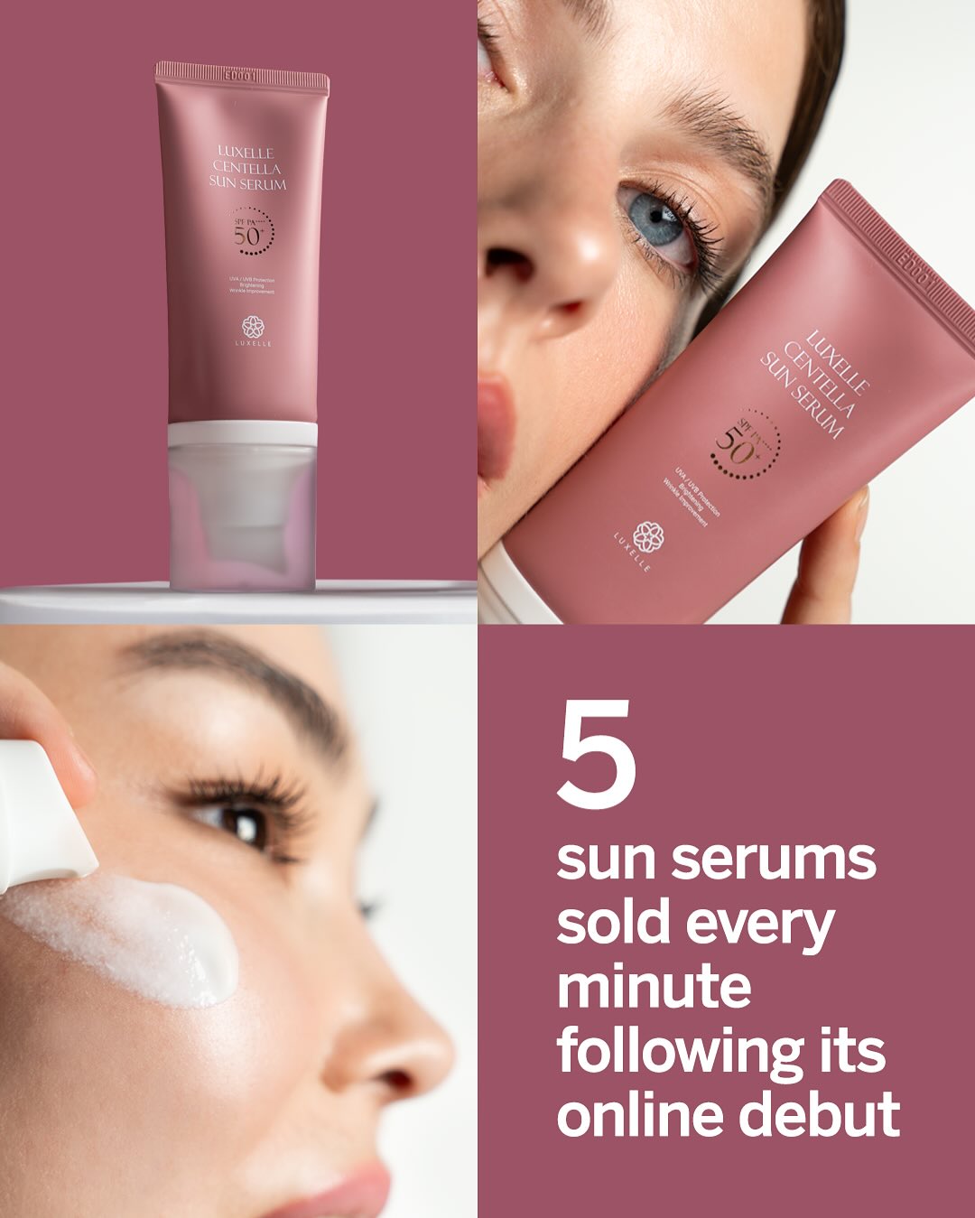 PREORDER - Luxelle Centella Sun Serum SPF50