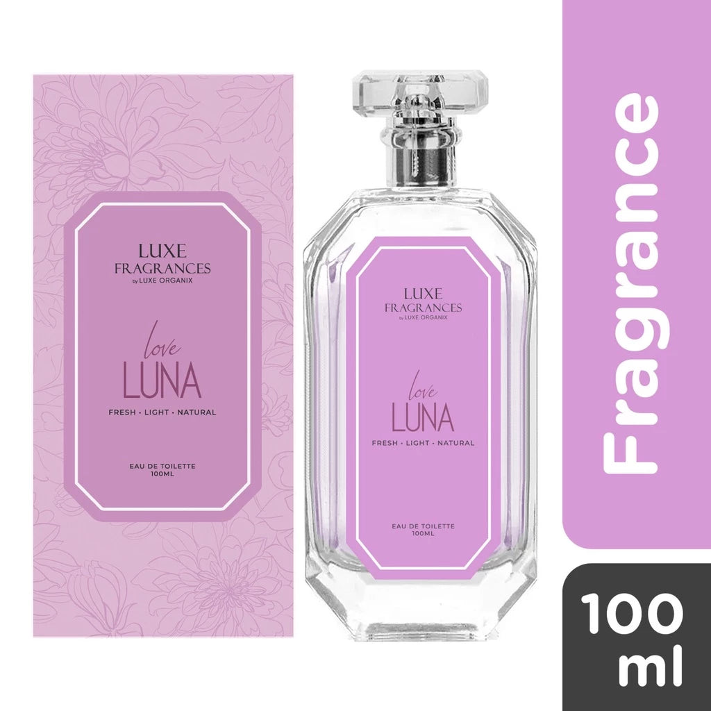 Luxe Fragrances by Luxe Organix Secret Desire | Sweet Serenity | Dreamy Bliss | Innocent Charm | Golden Hour EDT 100ml