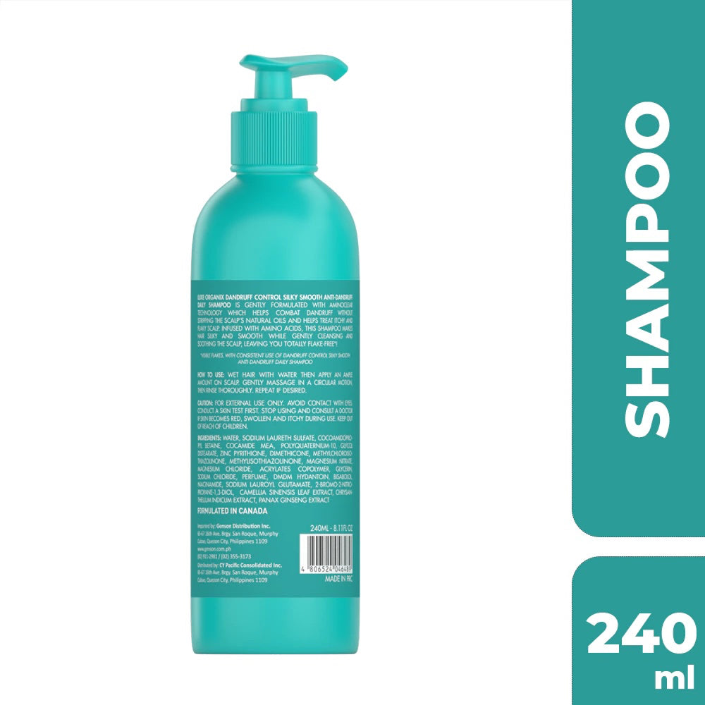 LUXE ORGANIX Dandruff Control Silky Smooth Shampoo 240ml