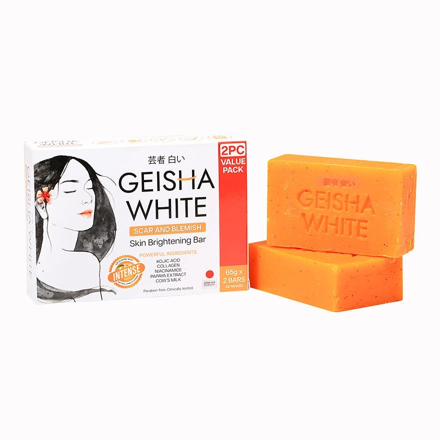 Geisha White Intense with Apricot Bar 65gx2