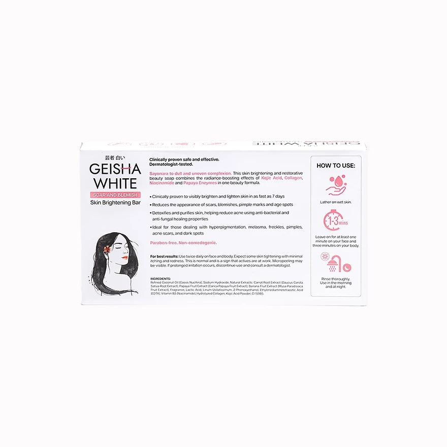 Geisha White Classic Bar 65g x 3 Pieces