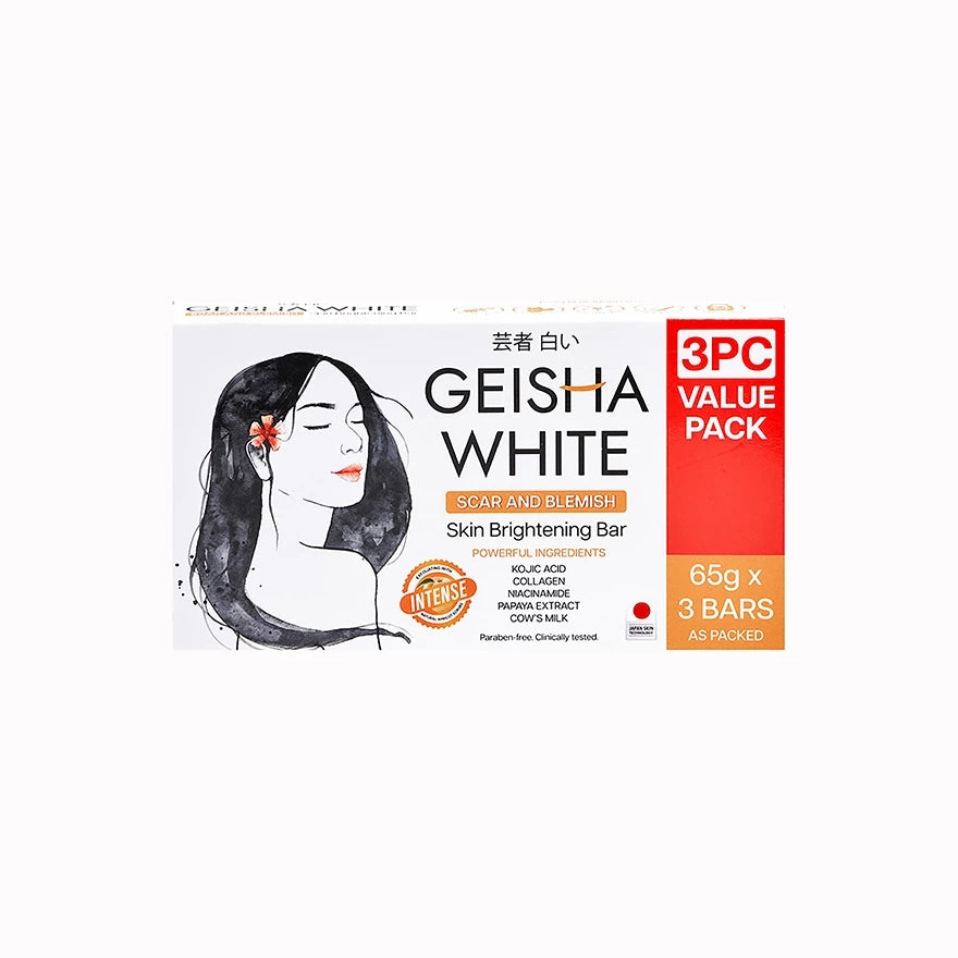 Geisha White Intense Bar 65g x 3