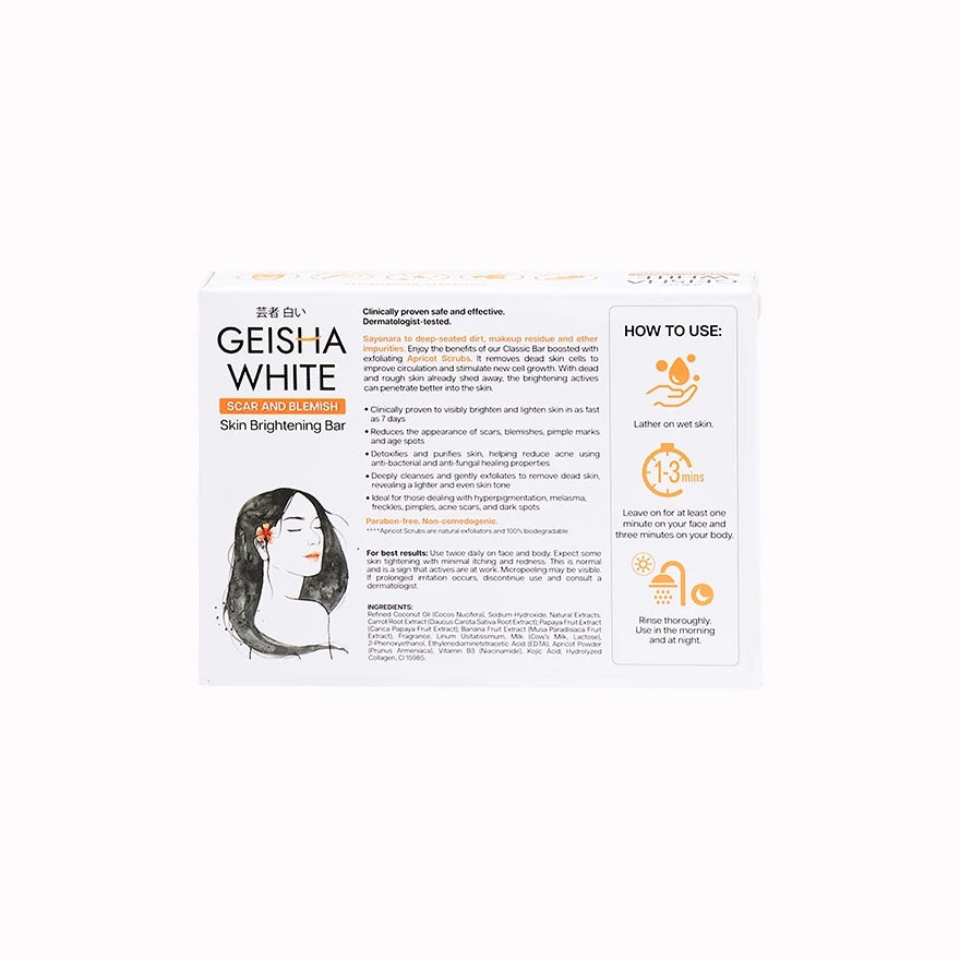 Geisha White Intense with Apricot Bar 65gx2