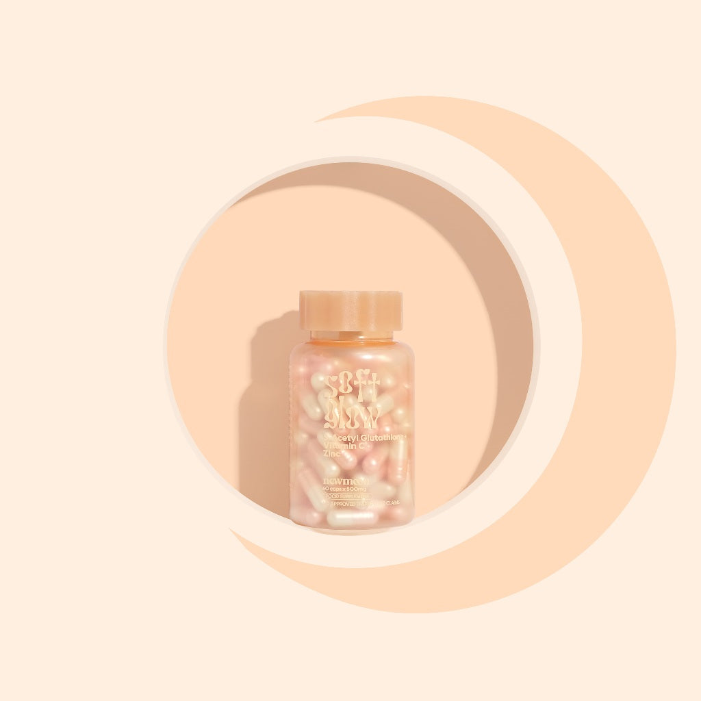 NEW MOON 500mg S-Acetyl Glutathione, Collagen & Vitamin | Glowing Beauty Supplement Capsules