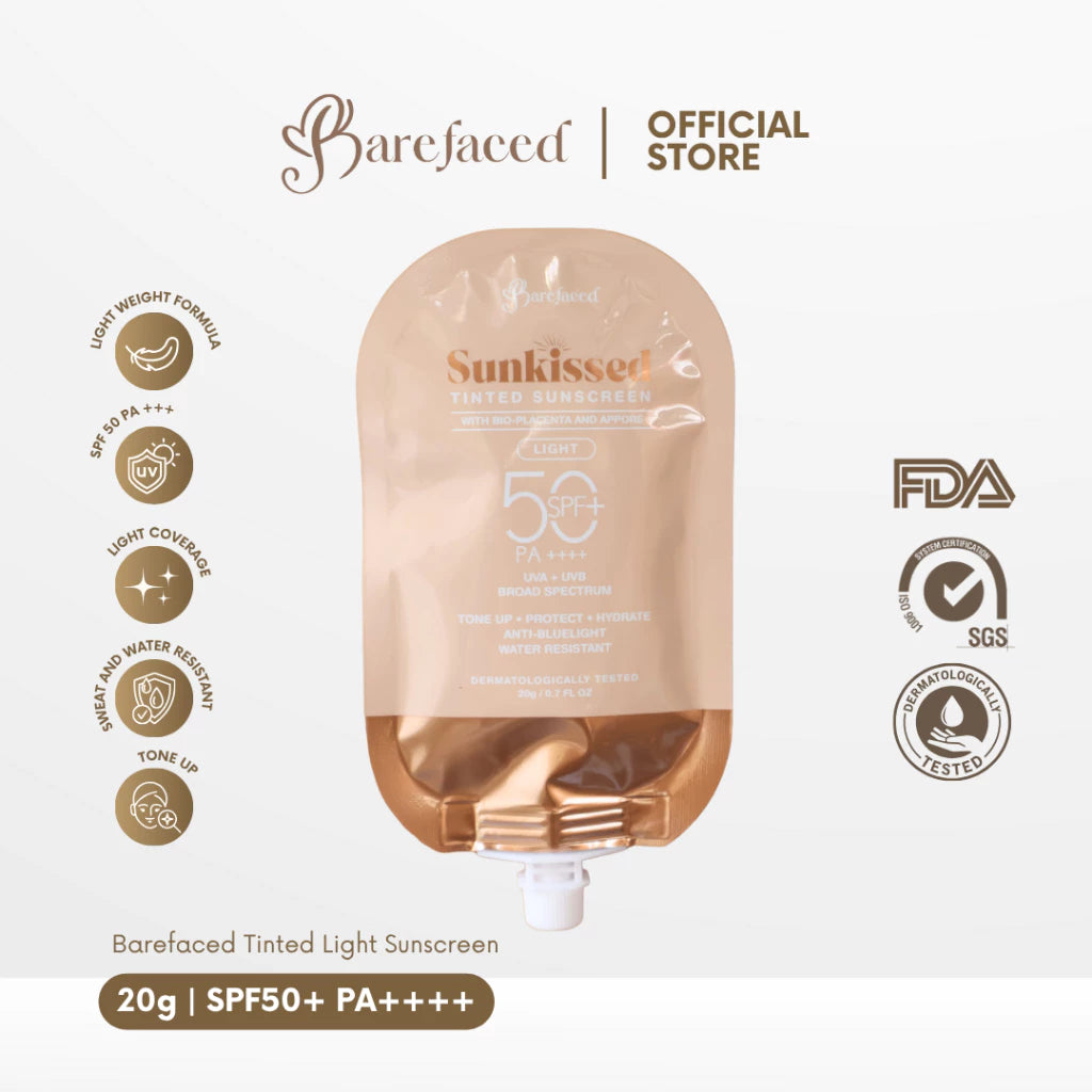Barefaced Sunkissed Illuminating Sunscreen, Tinted, Light Sunscreen