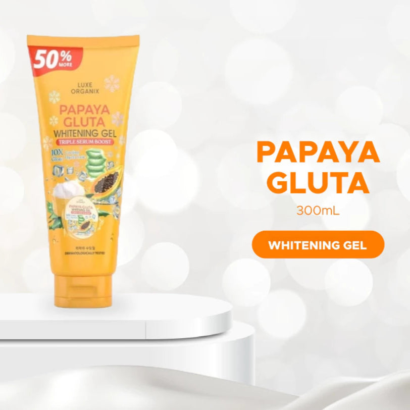 Luxe Organix Papaya Gluta Whitening Gel Triple Serum Boost 300ml
