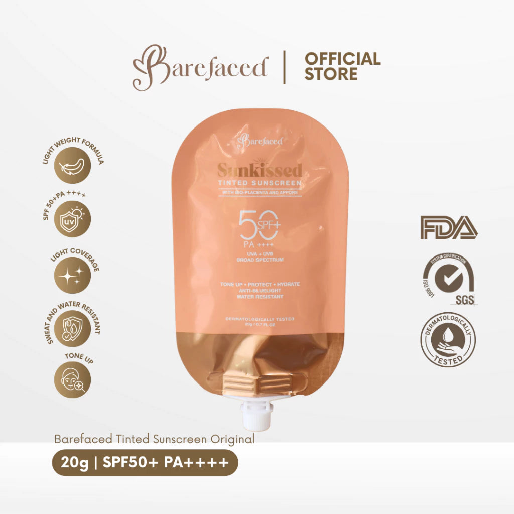 Barefaced Sunkissed Illuminating Sunscreen, Tinted, Light Sunscreen