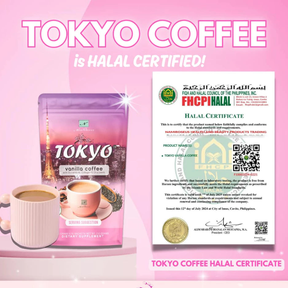 Namiroseus Slimming Coffee | Tokyo Vanilla | Kyoto Premium Blend | Pokhara Cappuccino | Hanami