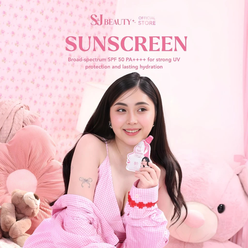 S&J Beauty Regular Sunscreen SPF50 – Lightweight No White Cast Sunblock Broad Spectrum UV Protection