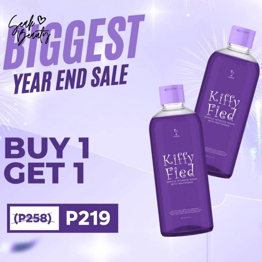 B1T1 SASKIN Kiffyfied Feminine Wash Gentle Intimate Whitening Cooling Effect Sazchna Zeinab