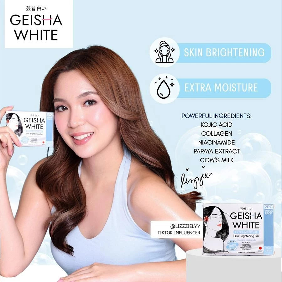 Geisha White FRESH, Extra Moisture, Skin Brightening Bar 65gx3