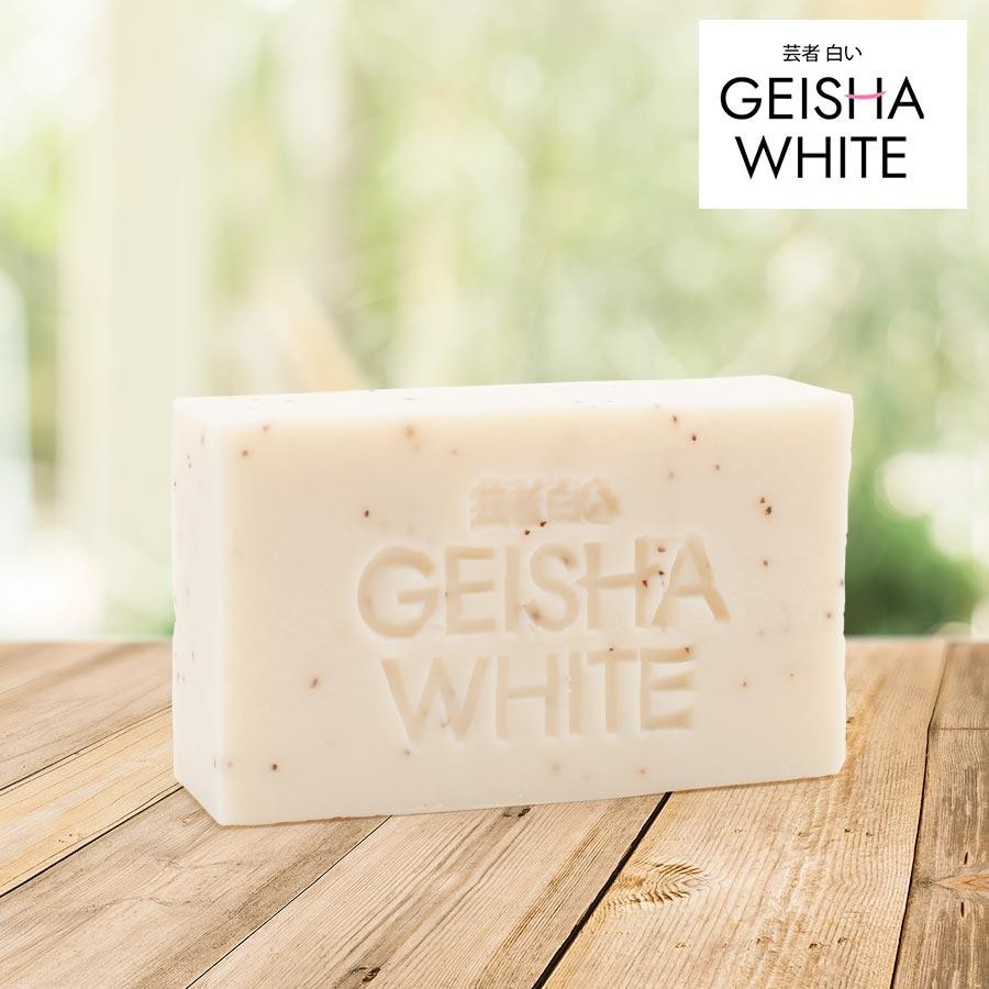 Geisha White GLOW, Exfoliate & Moisture, Skin Brightening Bar 65gx3
