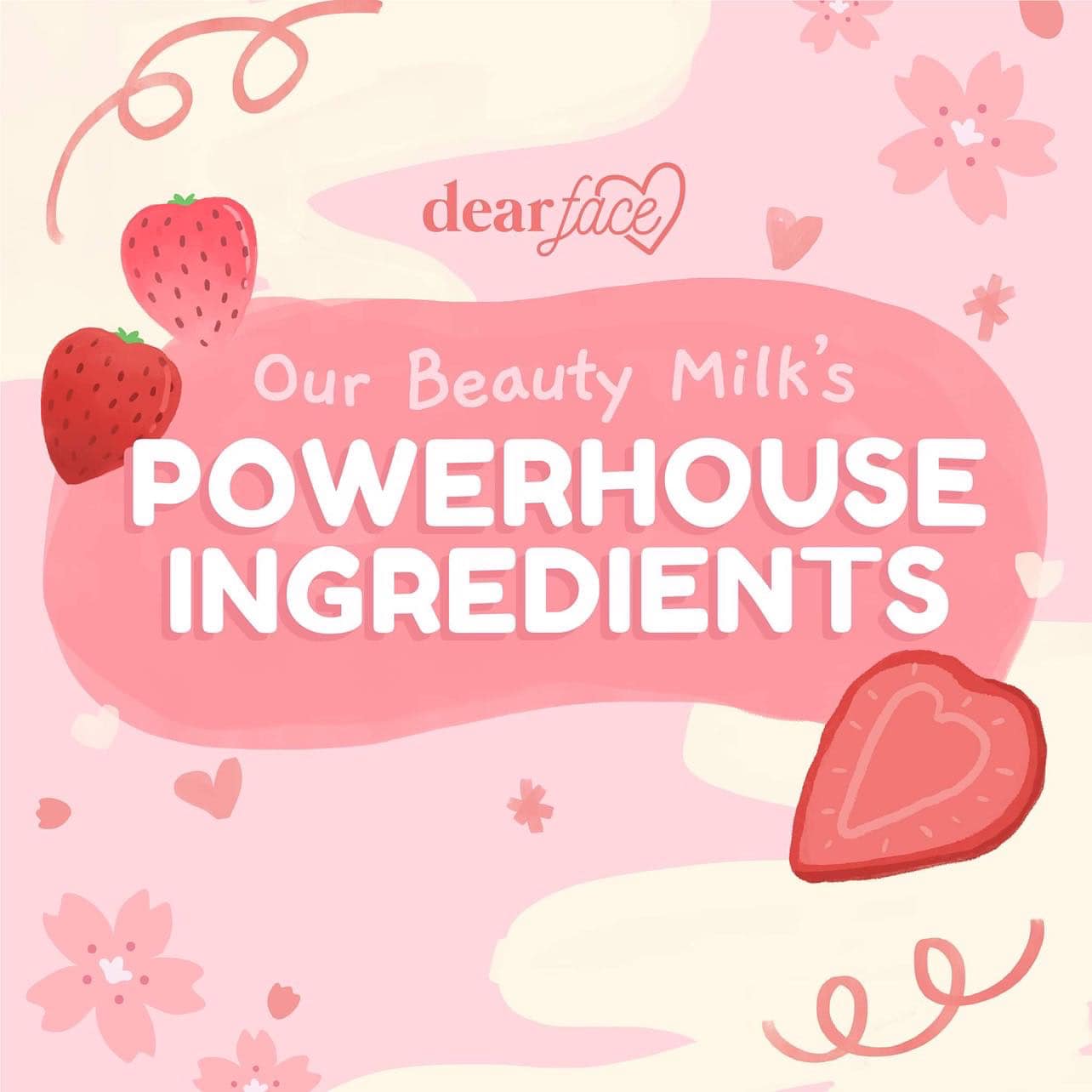 Dear Face Beauty Milk Ichigo Premium Japanese Strawberry Glutathione Drink