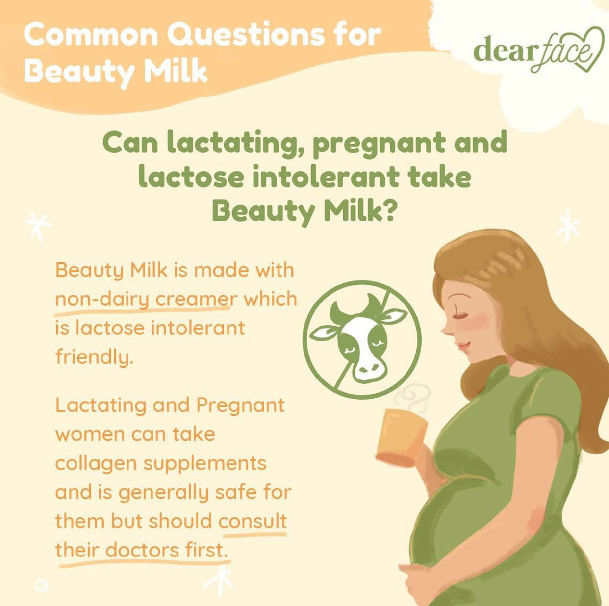 Dear Face Beauty Milk Premium Japanese Melon Collagen Drink