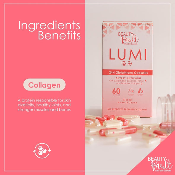 Lumi 24H Gluta 60Caps by Beauty Vault