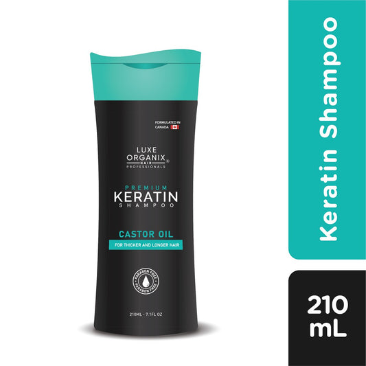 Luxe Organix  Premium Keratin Castor Oil Shampoo 210ml