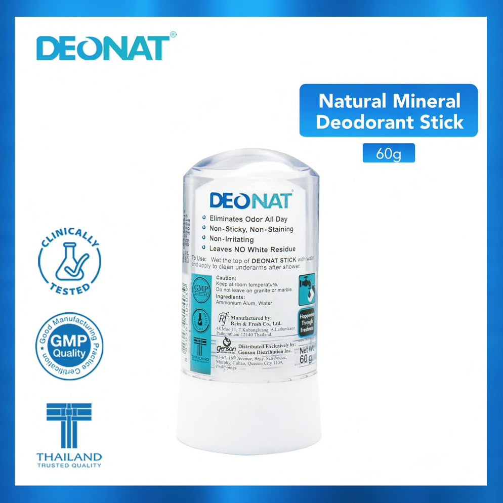 Luxe Organix DEONAT Natural Mineral Deodorant Stick 60g