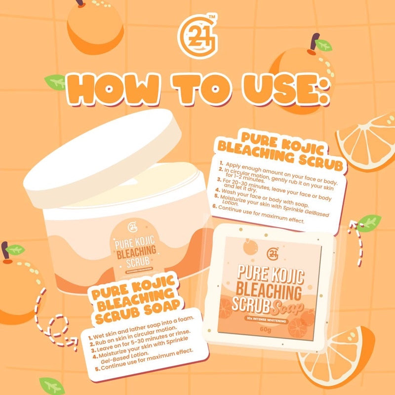 G21 Pure Kojic Bleaching Scrub Soap 10x Intensive Whitening