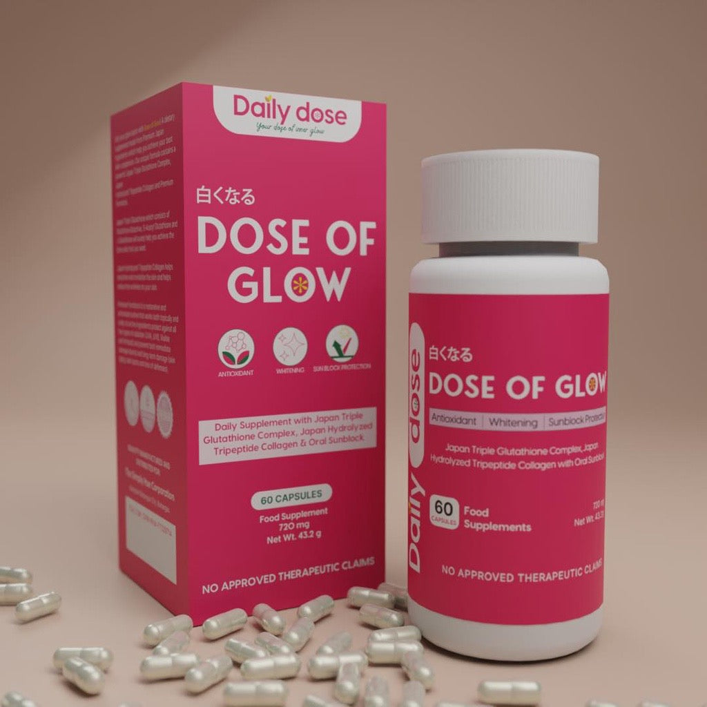icon video play icon arrow left boldicon arrow right bold Share: Favorite (6.2K) Simply HUE | Daily Dose - Dose Of Glow Triple Glutathione Capsules