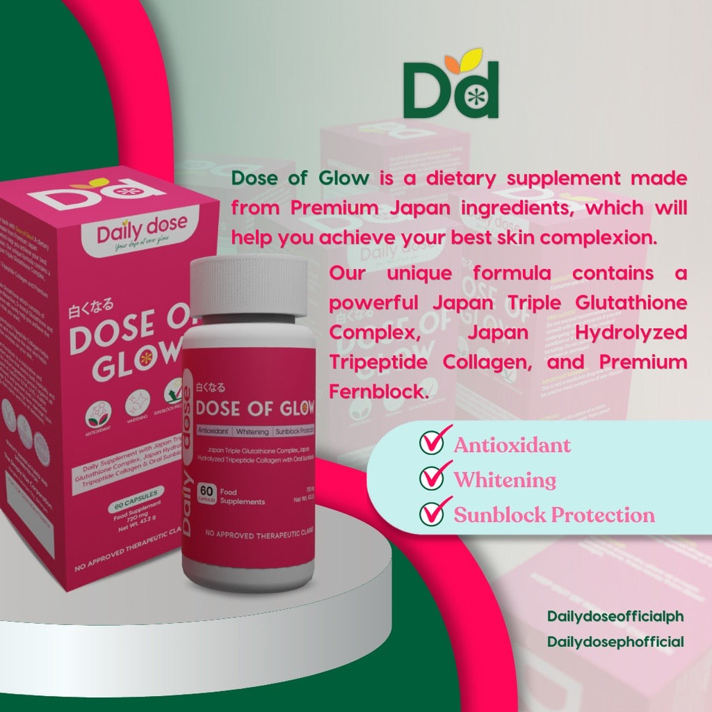 icon video play icon arrow left boldicon arrow right bold Share: Favorite (6.2K) Simply HUE | Daily Dose - Dose Of Glow Triple Glutathione Capsules