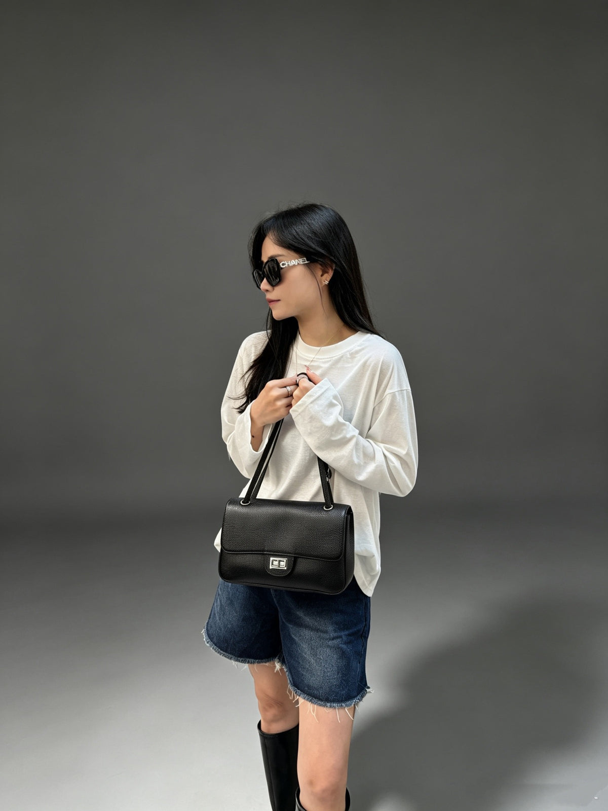 Preorder 2 weeks - Genuine Leather Flap Bag - small
