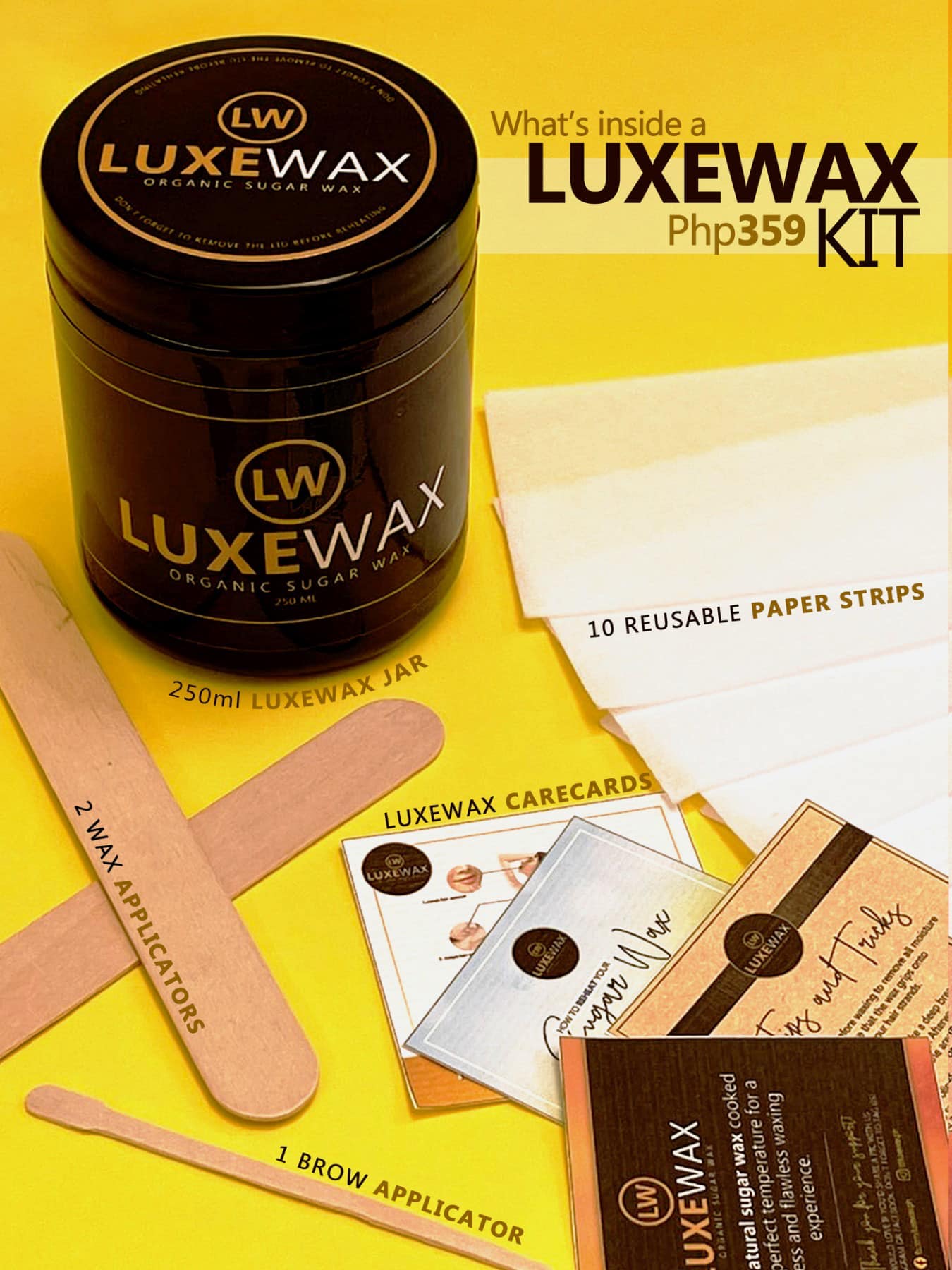 Luxewax Organic Sugar Wax Kit or Sunflower Oil – Seak Beauty