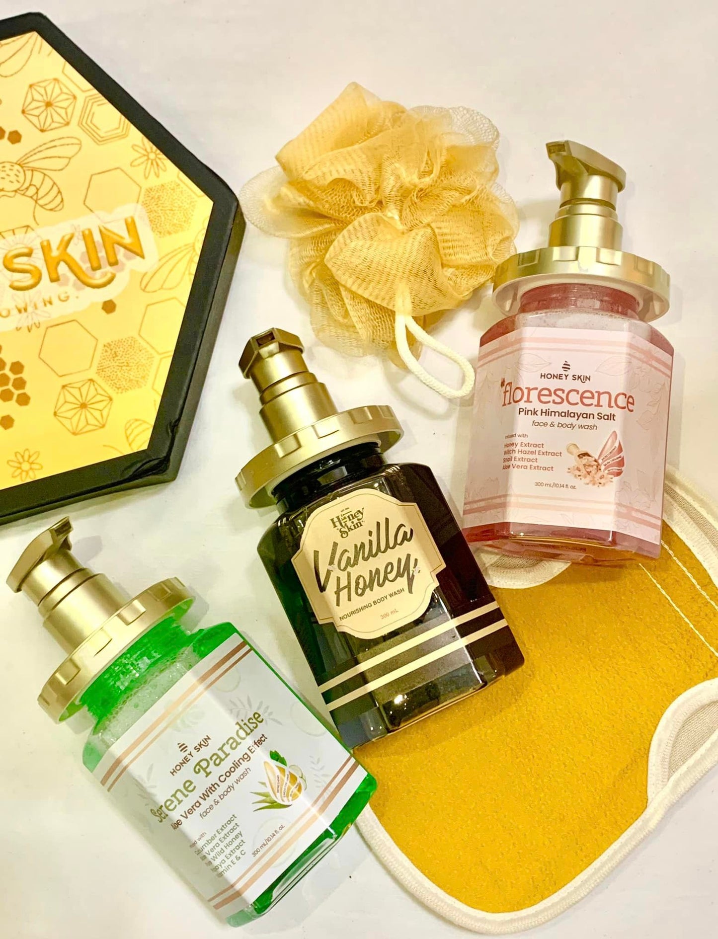 Honey Skin Serene Paradise & Florescence - Face and Body Wash