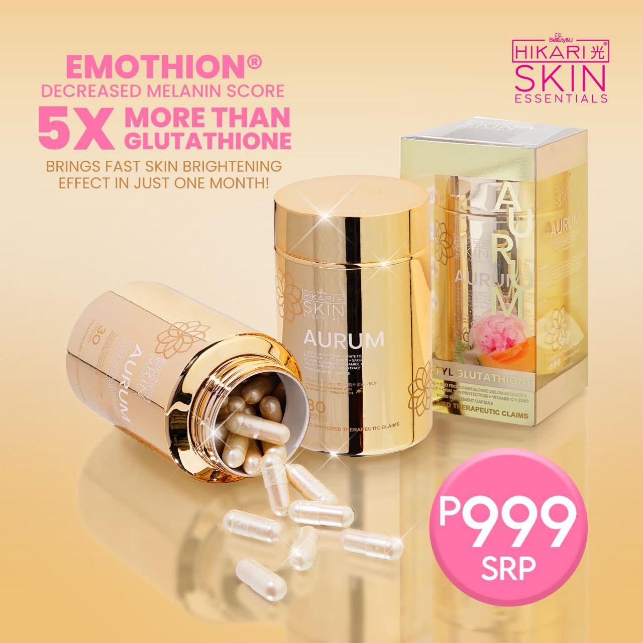 Hikari Skin Essentials Aurum Gluta Capsules 30s – Seak Beauty