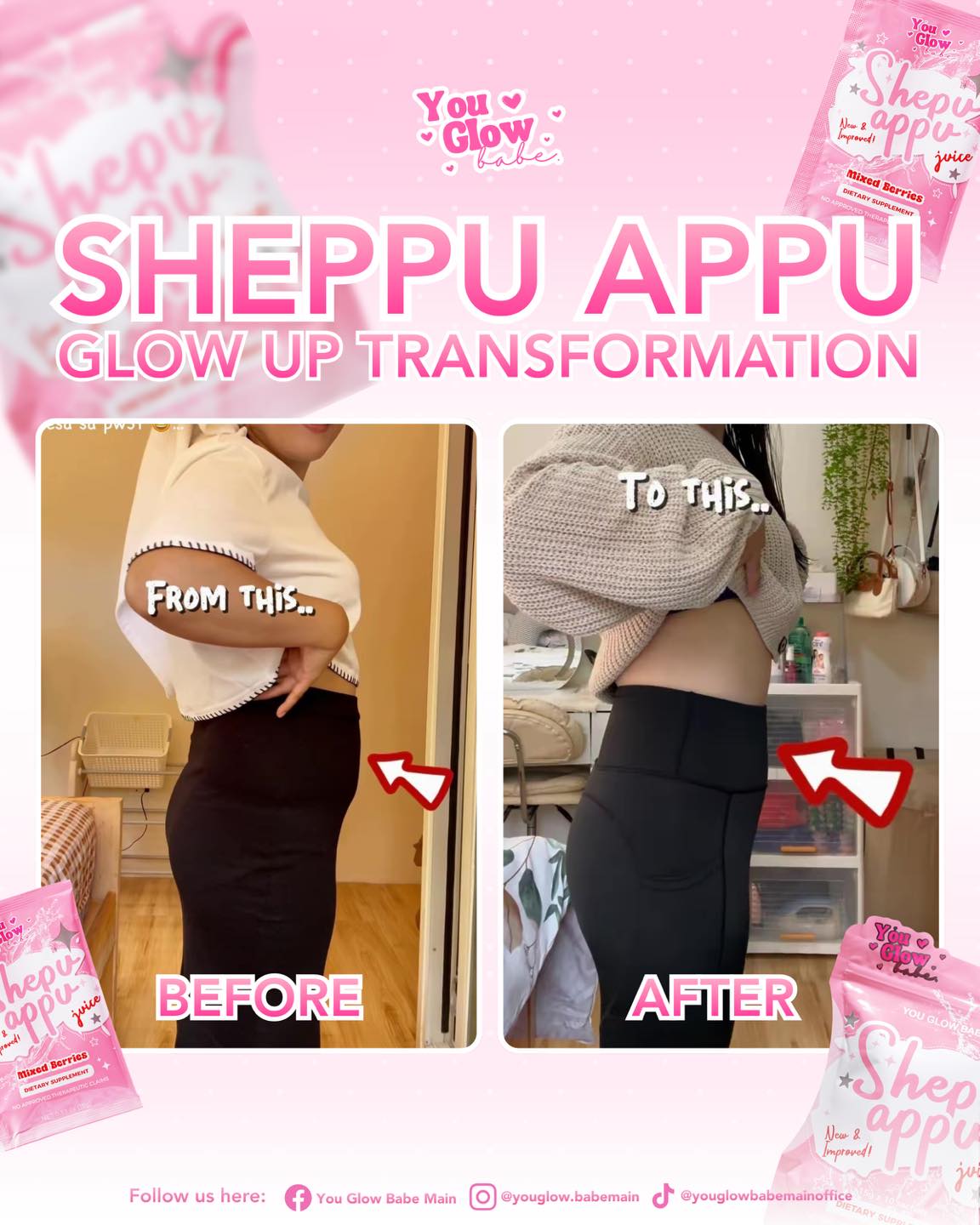 You Glow Babe - Shape Up/Shepu Appu Slimming Juice - new packaging