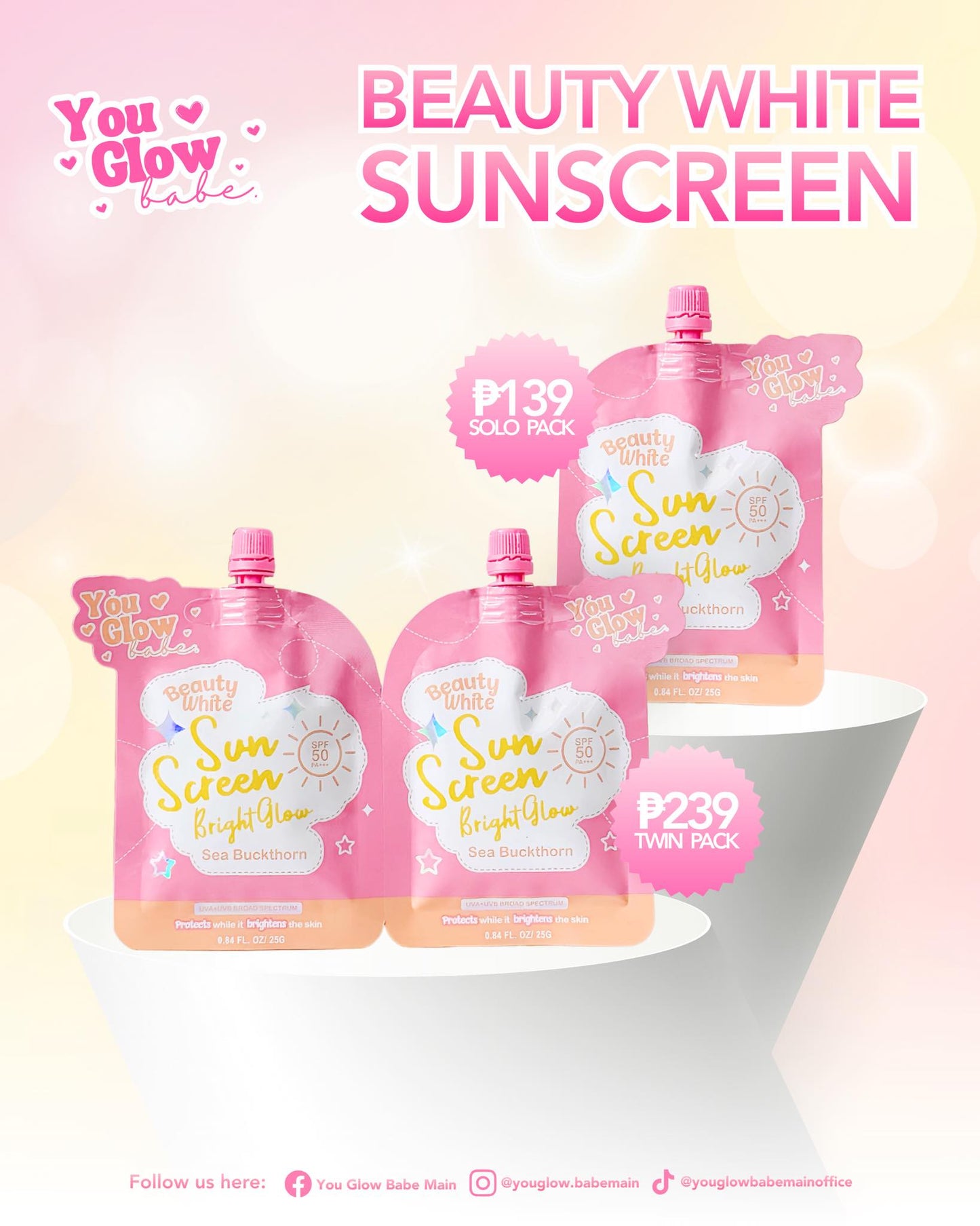 You Glow Babe Beauty White Sunscreen