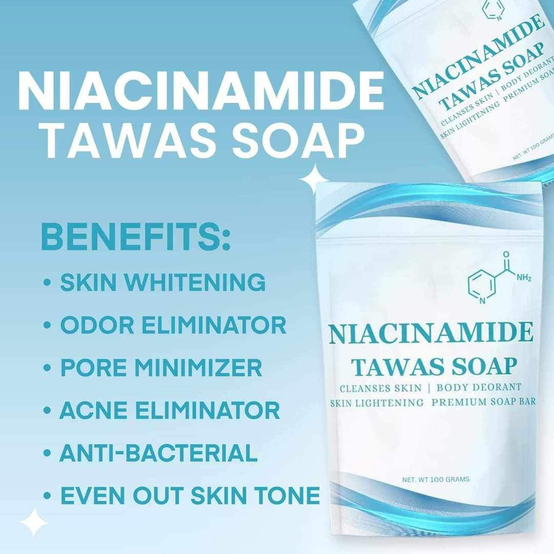 Niacinamide Tawas Soap 100g, 50g, Mist 100mL