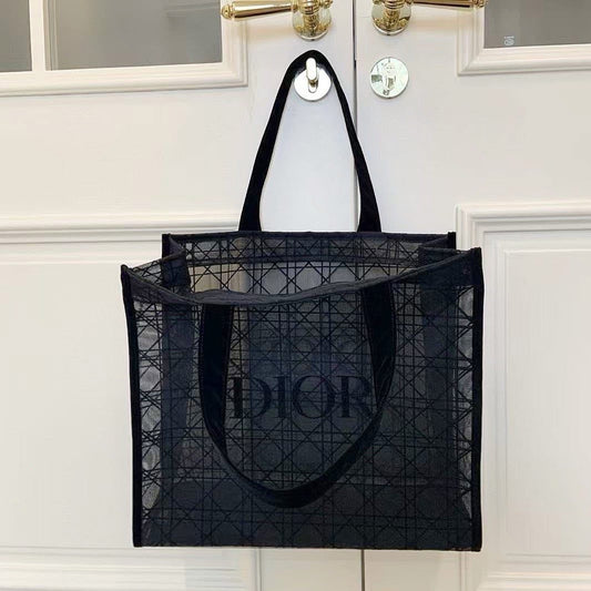 Onhand and Ready to Ship - Dior Black Mesh Tote - GWP
