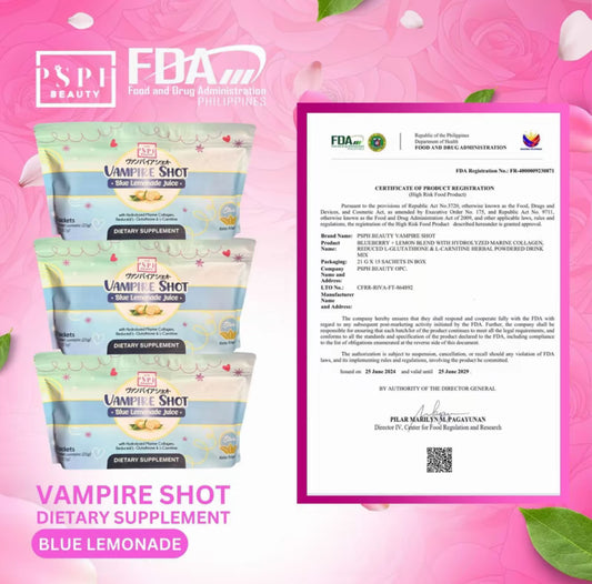 Vampire Shot Juice 15 pcs per pouch PSPH Beauty Dietary Supplement