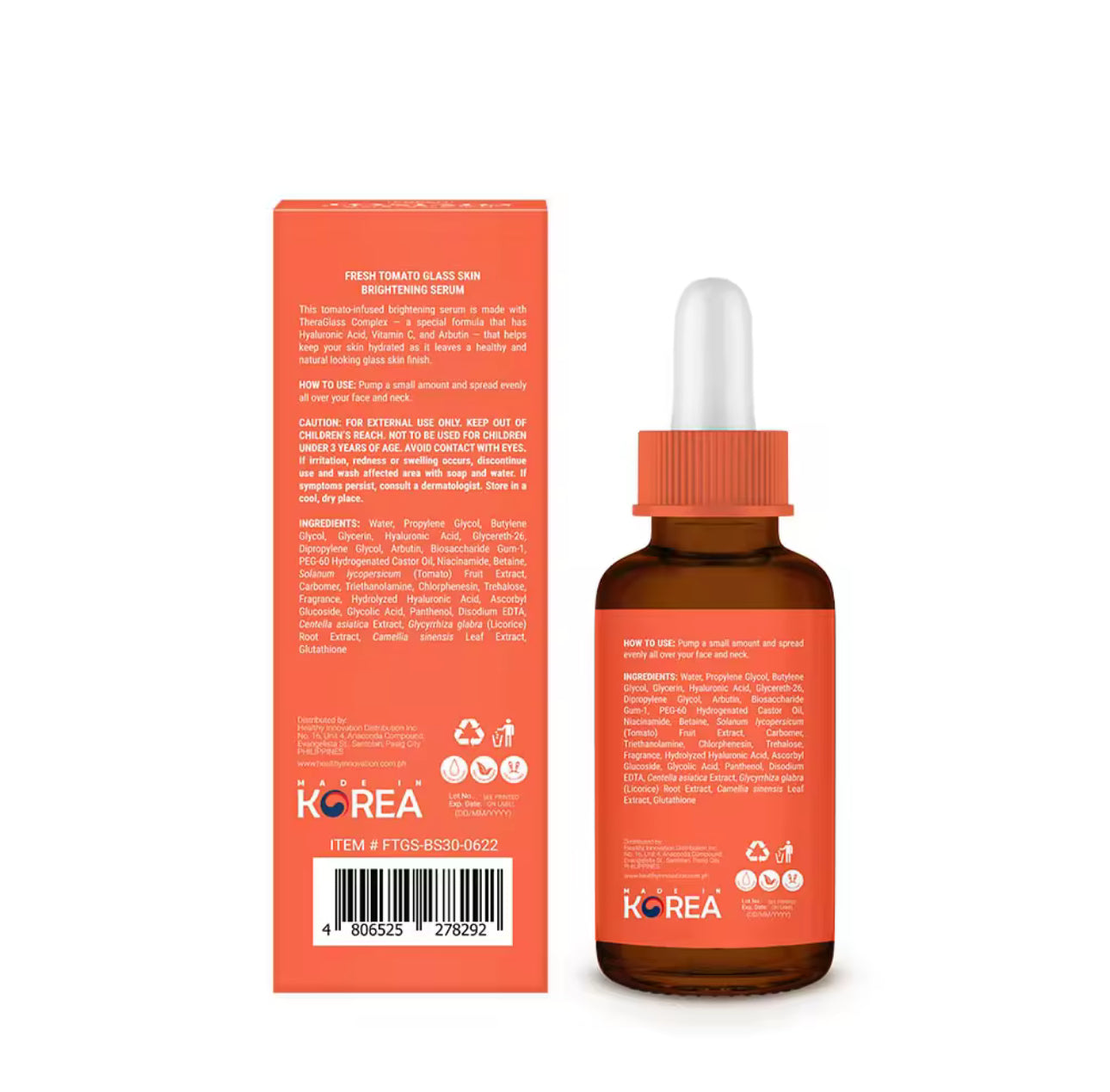 Fresh Skinlab Tomato Glass Skin 3in1 Vitamin C Brightening Serum 30 ml