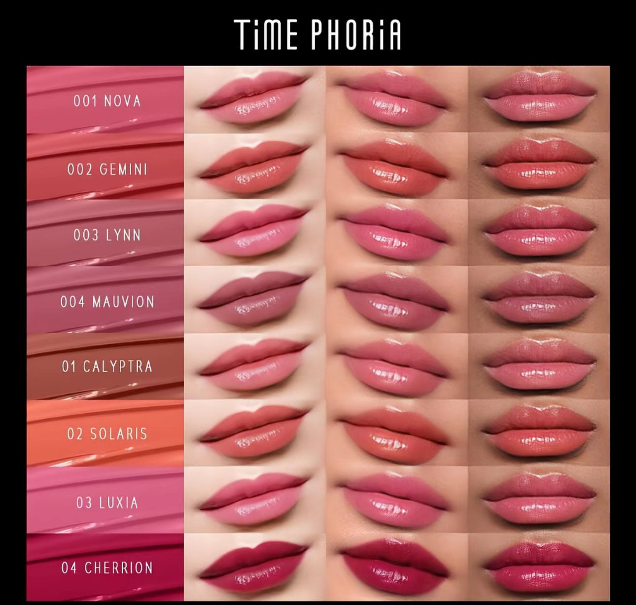 PREORDER 30 DAYS - TIME PHORIA - STELLAR DUST LIP STAIN 5ML Lip Tint Lipstick Lip Gloss Waterproof Long Lasting Lippie
