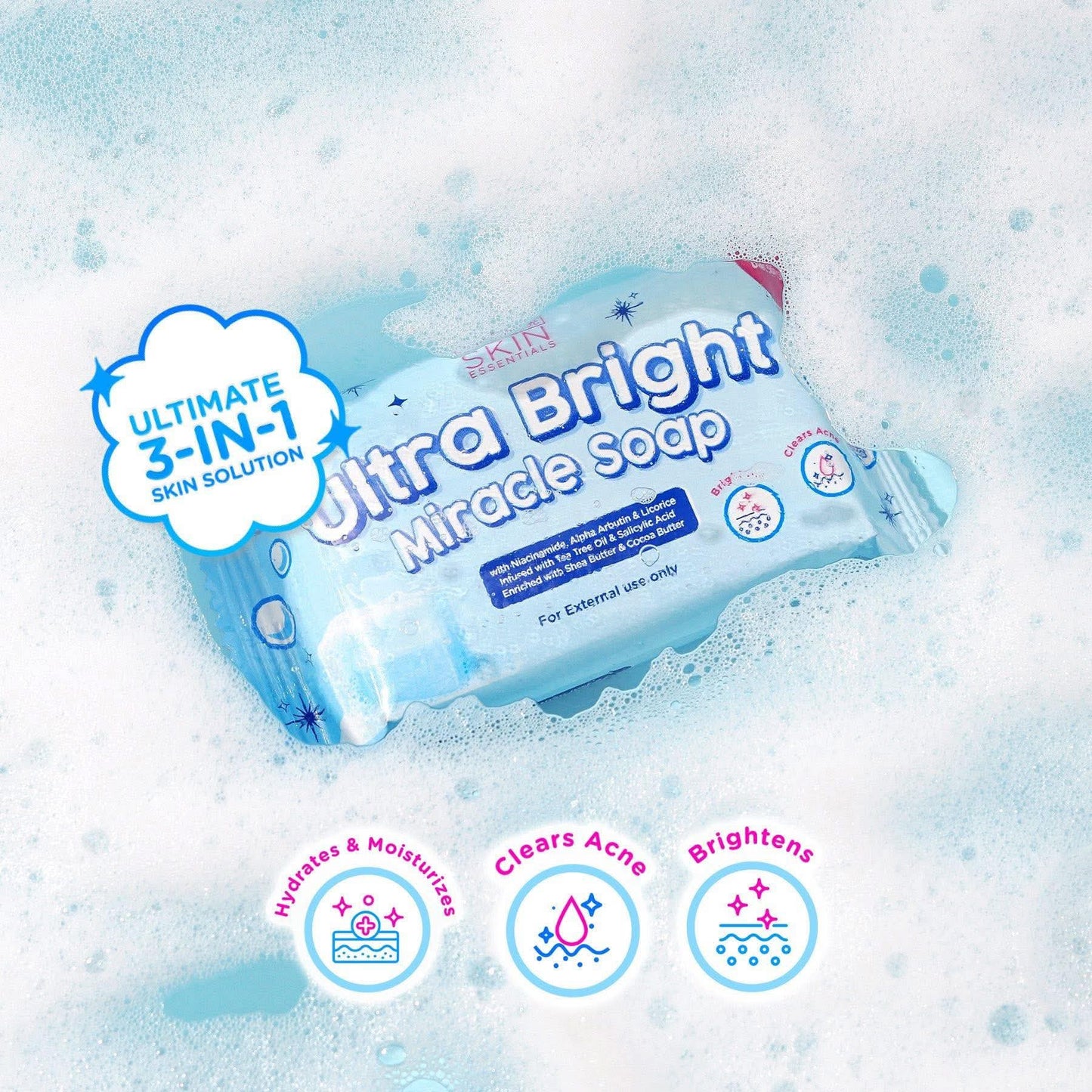 Hikari Skin Essentials UltraBright Miracle Soap 5 soap per pouch