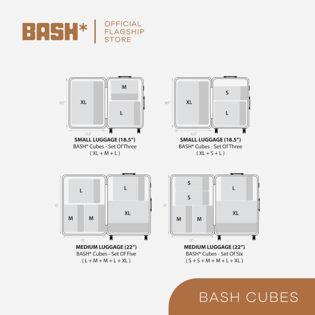 BASH Cubes in Taupe (S, M, L and XL)