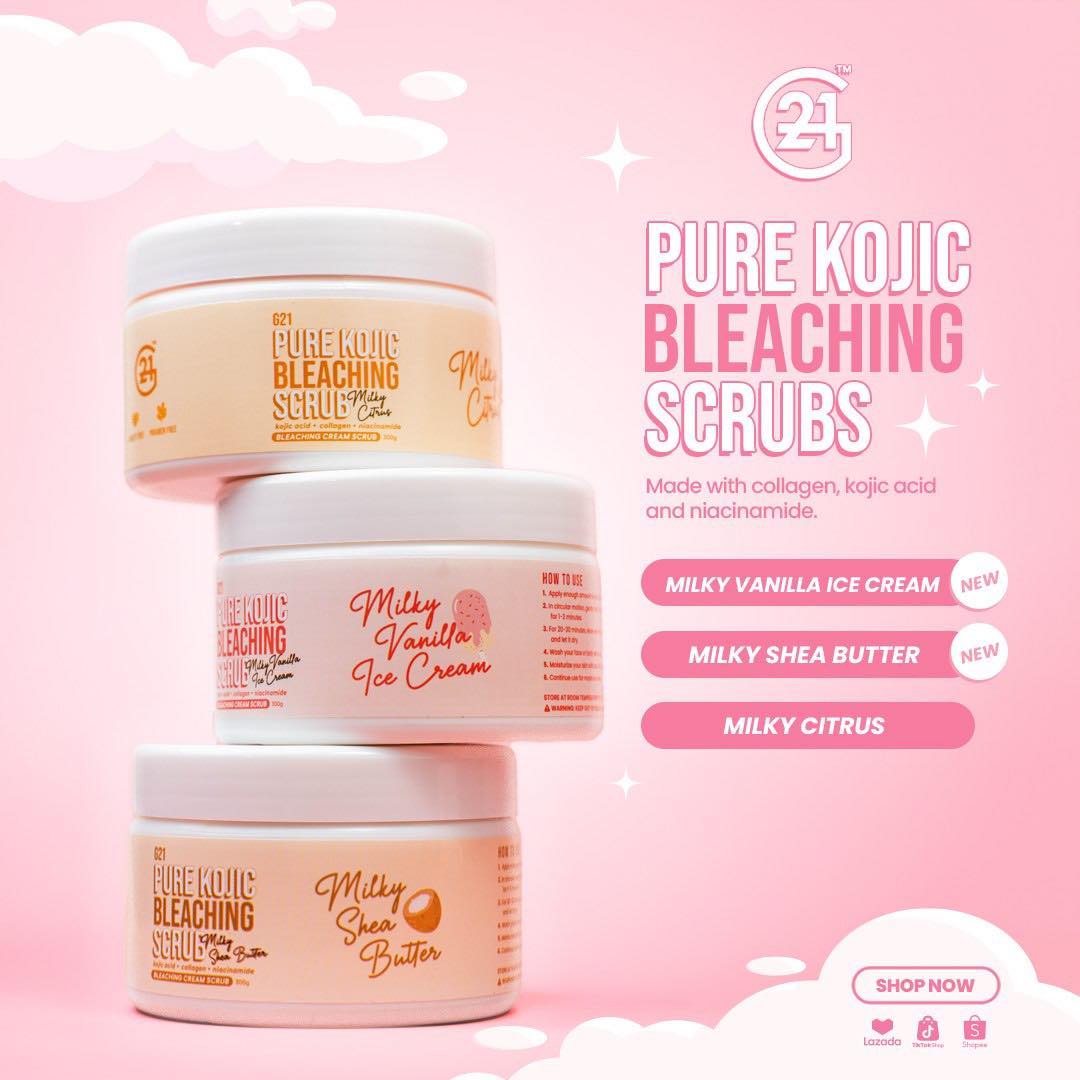 G21 Pure Kojic Bleaching Scrub - New Scents available